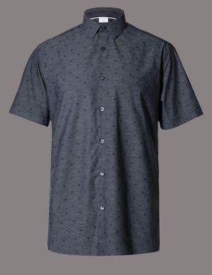 Luxury Supima&reg; Cotton Spotted Shirt
